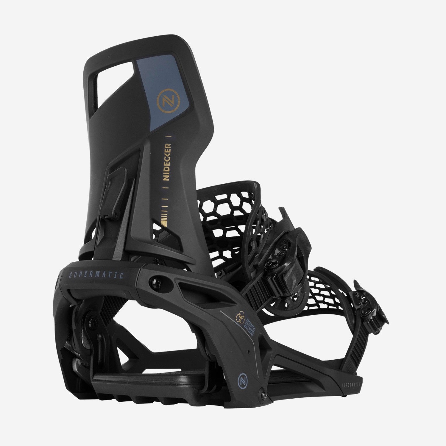 Nidecker Supermatic Step In Snowboard Binding in Black 2025 - M I L O S P O R T