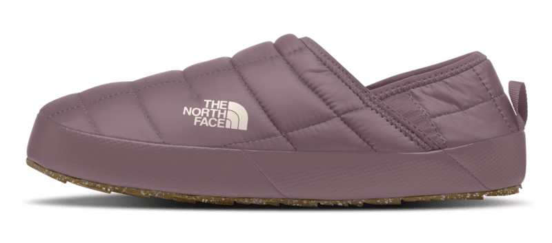The North Face Womens ThermoBall Traction Mule V Slipper in Fawn Grey and Gardenia White 2024 - M I L O S P O R T
