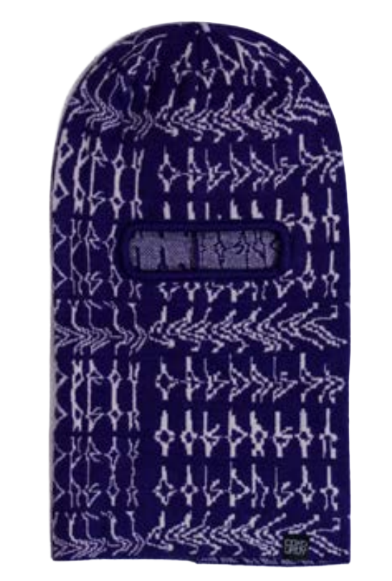 Purple Corduroy Tracers face mask for men and women with a stylish textured corduroy fabric.