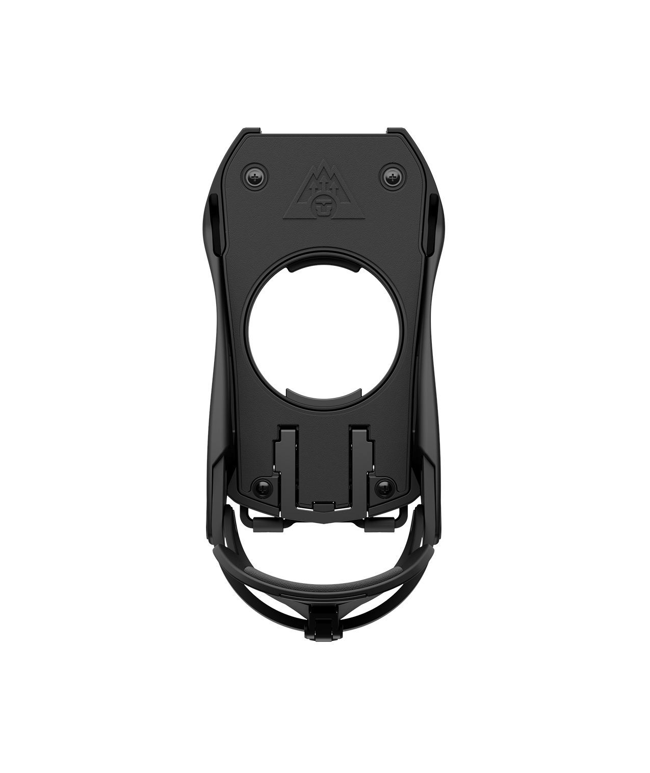 Black Union Charger snowboard bindings for splitboards, featuring adjustable straps and high-performance design.