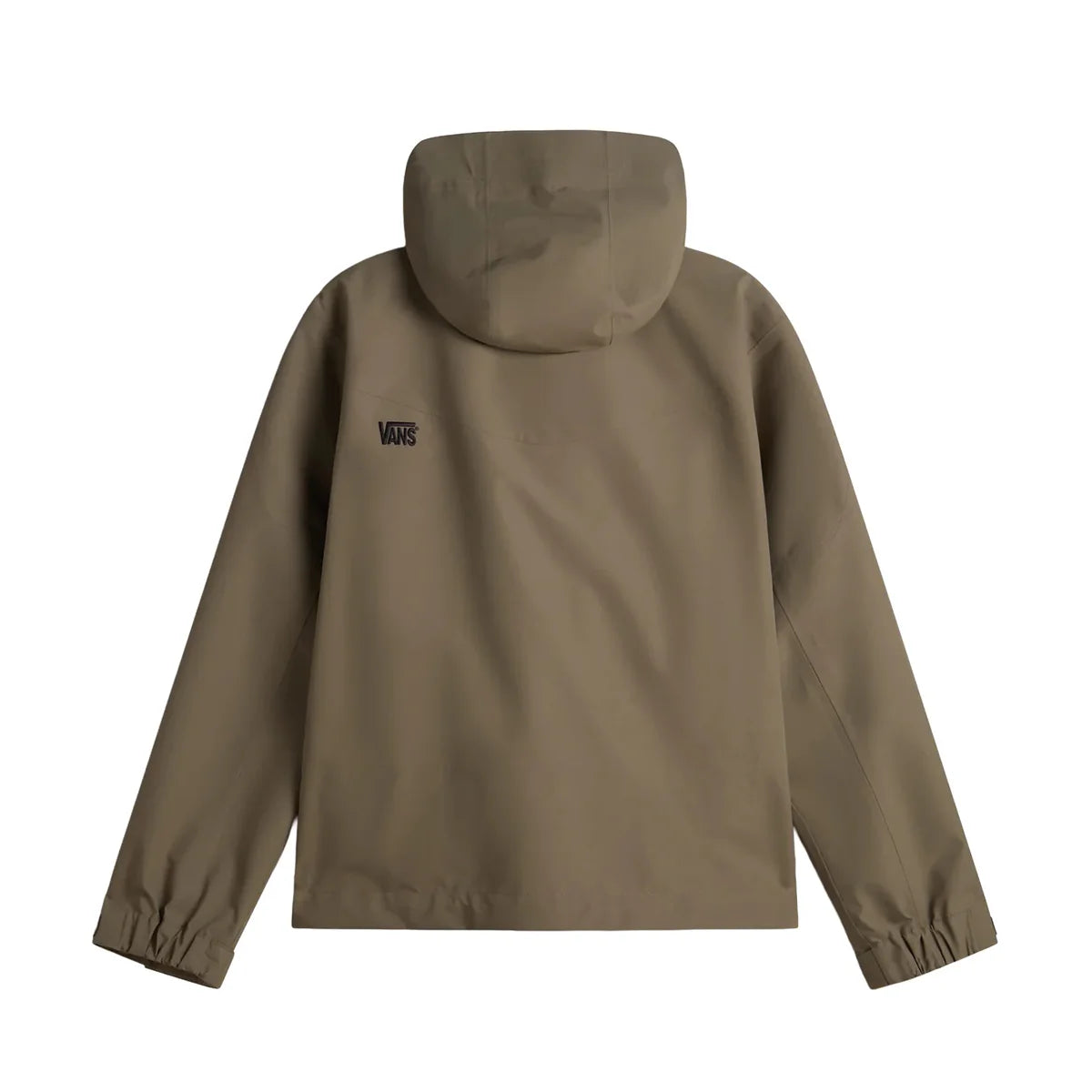 Men's Vans MTE Hi-Country 3L Jacket 2.0 in black with a hood, waterproof fabric, and functional design for outdoor wear.