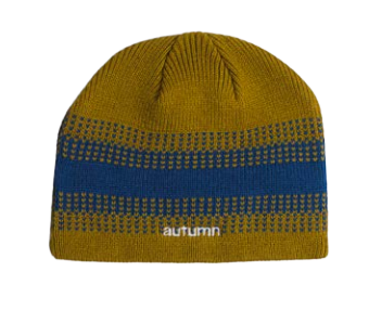 Autumn Warp Beanie in Dijon color, unisex knit hat from Autumn featuring a cozy, stylish design for men and women.