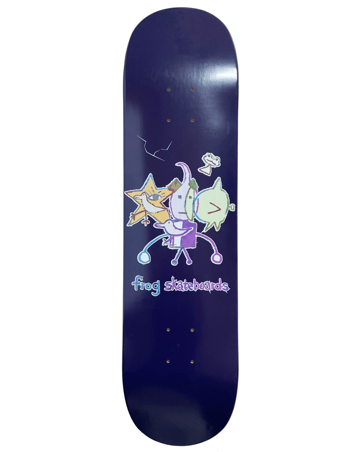 Frog Cracked (Robot Boy) Skate Deck in 8.0" - M I L O S P O R T