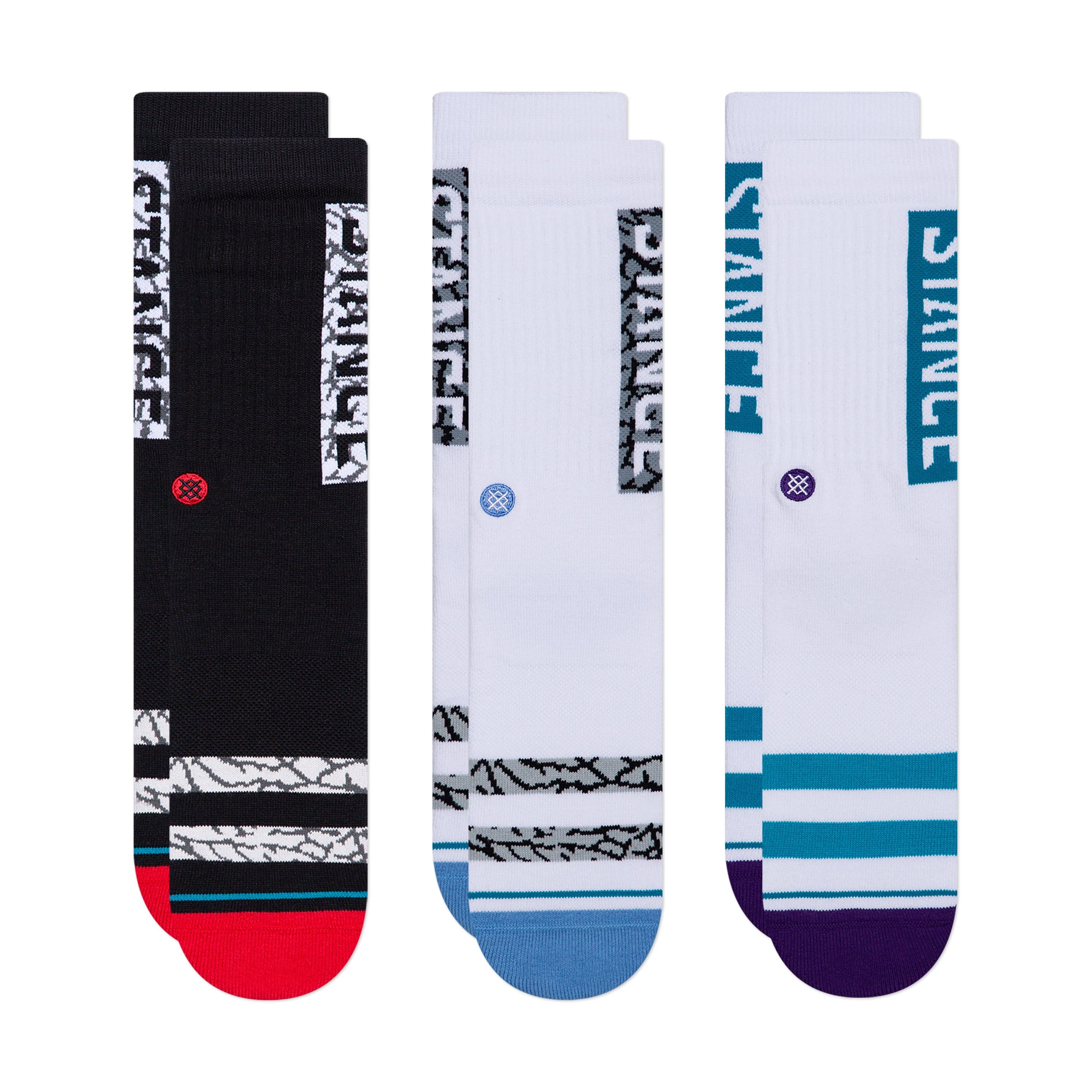 Stance The Og 3 Pack Sock in Multi Color - M I L O S P O R T