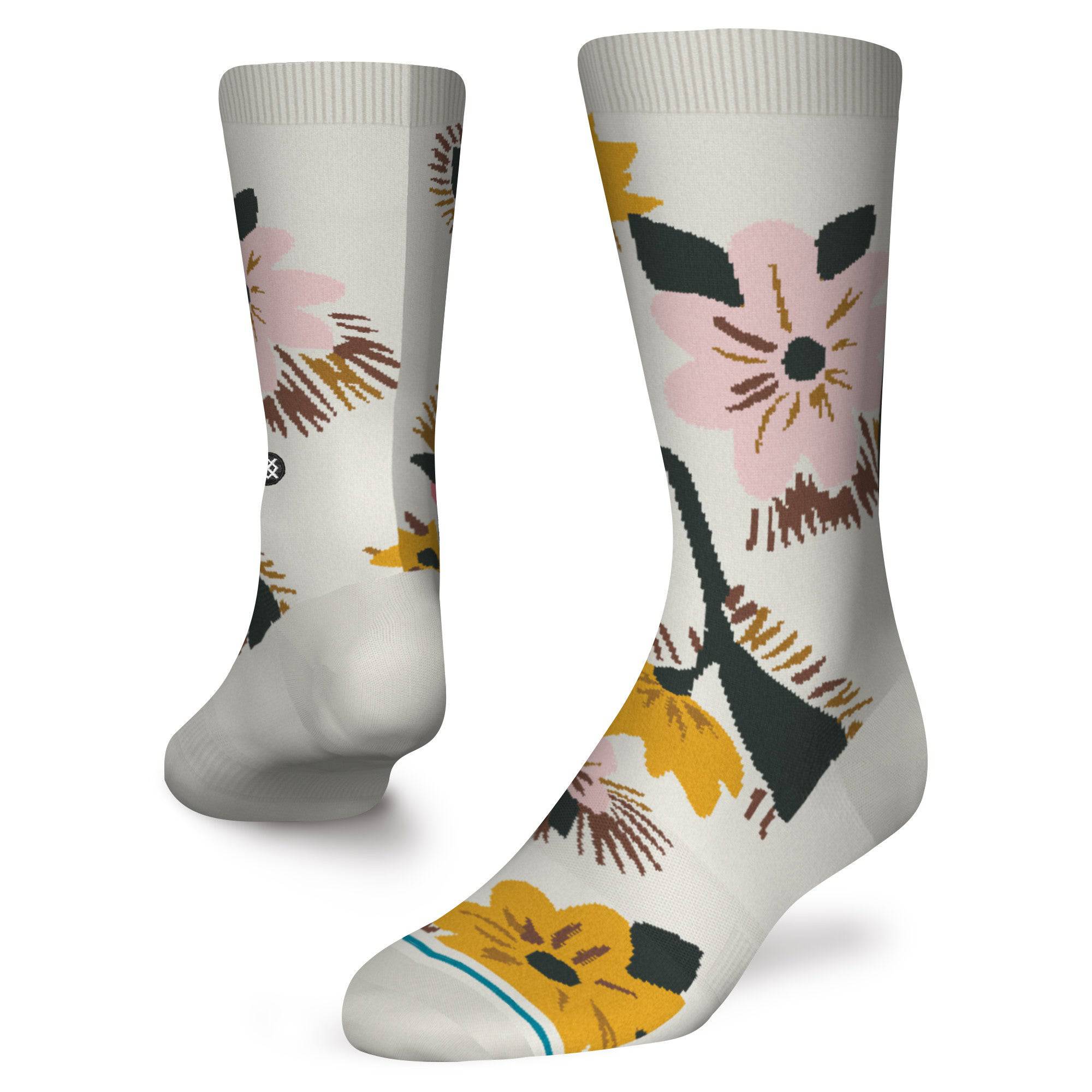 Stance Thrive Crew Sock in Off White - M I L O S P O R T