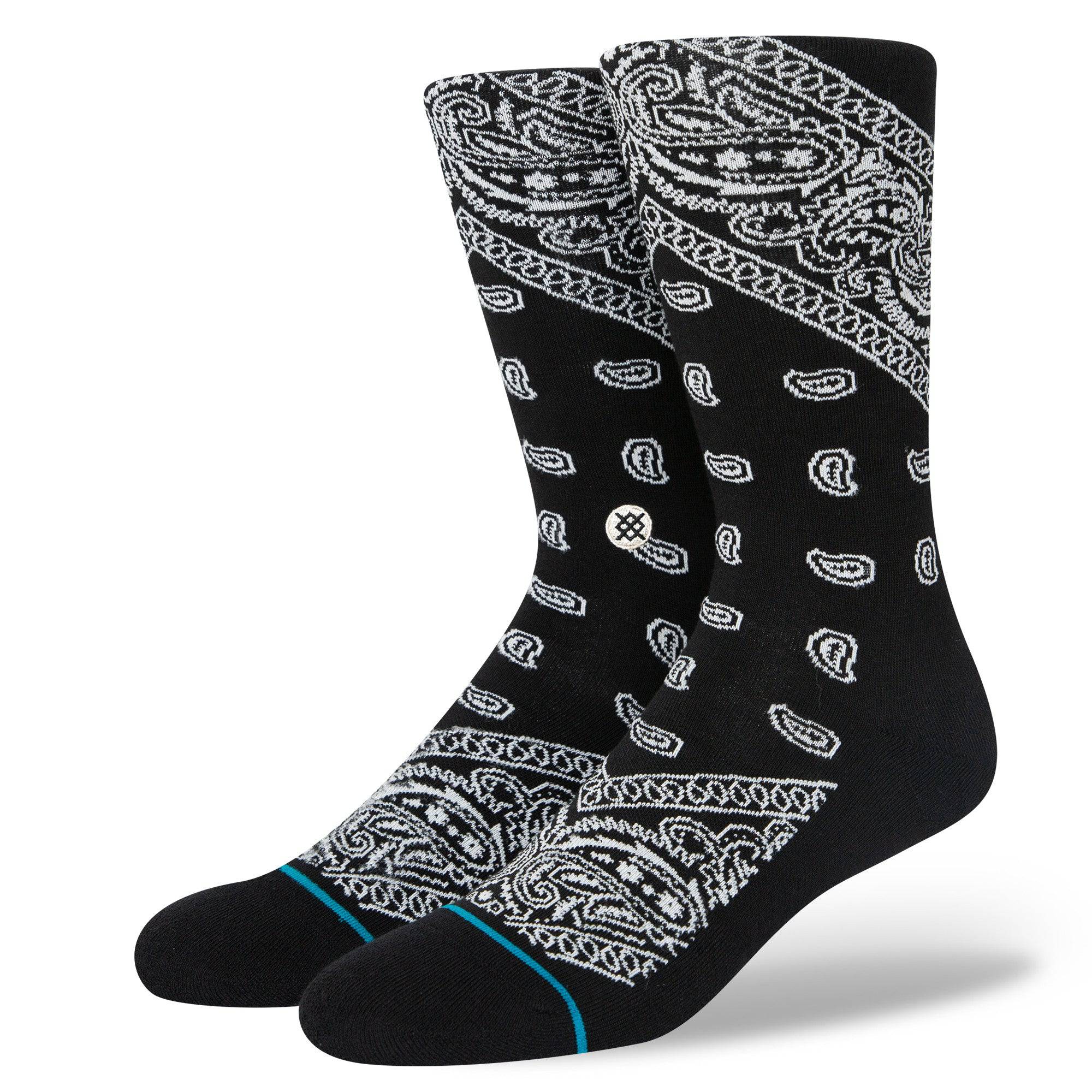 Stance El Barrio Mens Sock in BLACK - M I L O S P O R T