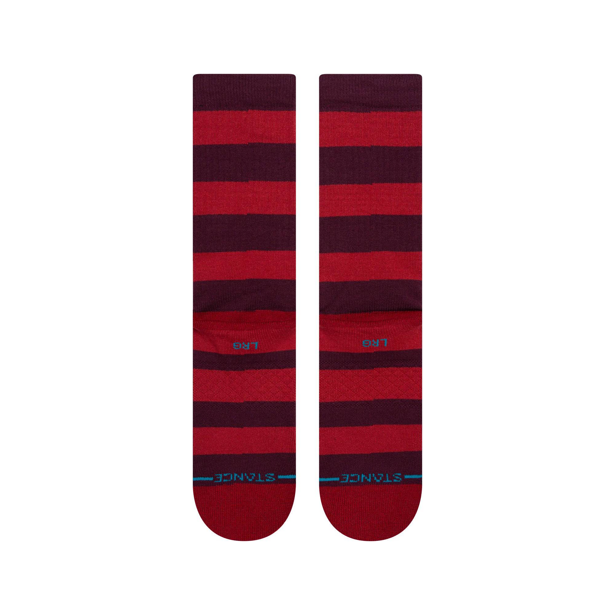 Stance Draft Crew Sock in Red - M I L O S P O R T
