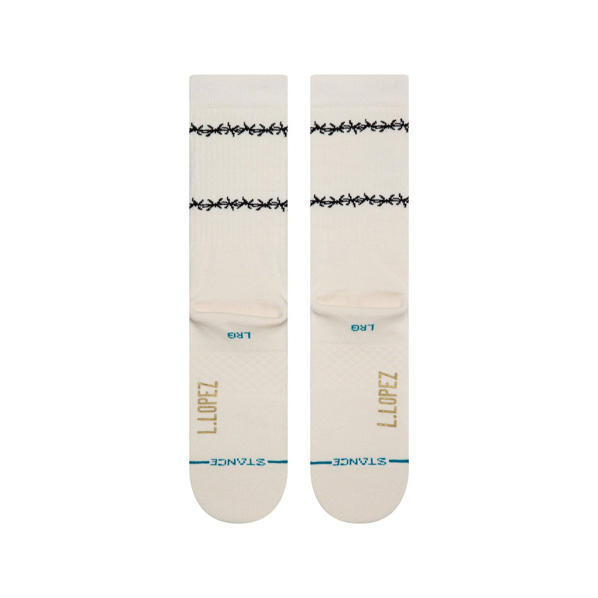 Stance Louie Lopez Sock in Off White - M I L O S P O R T