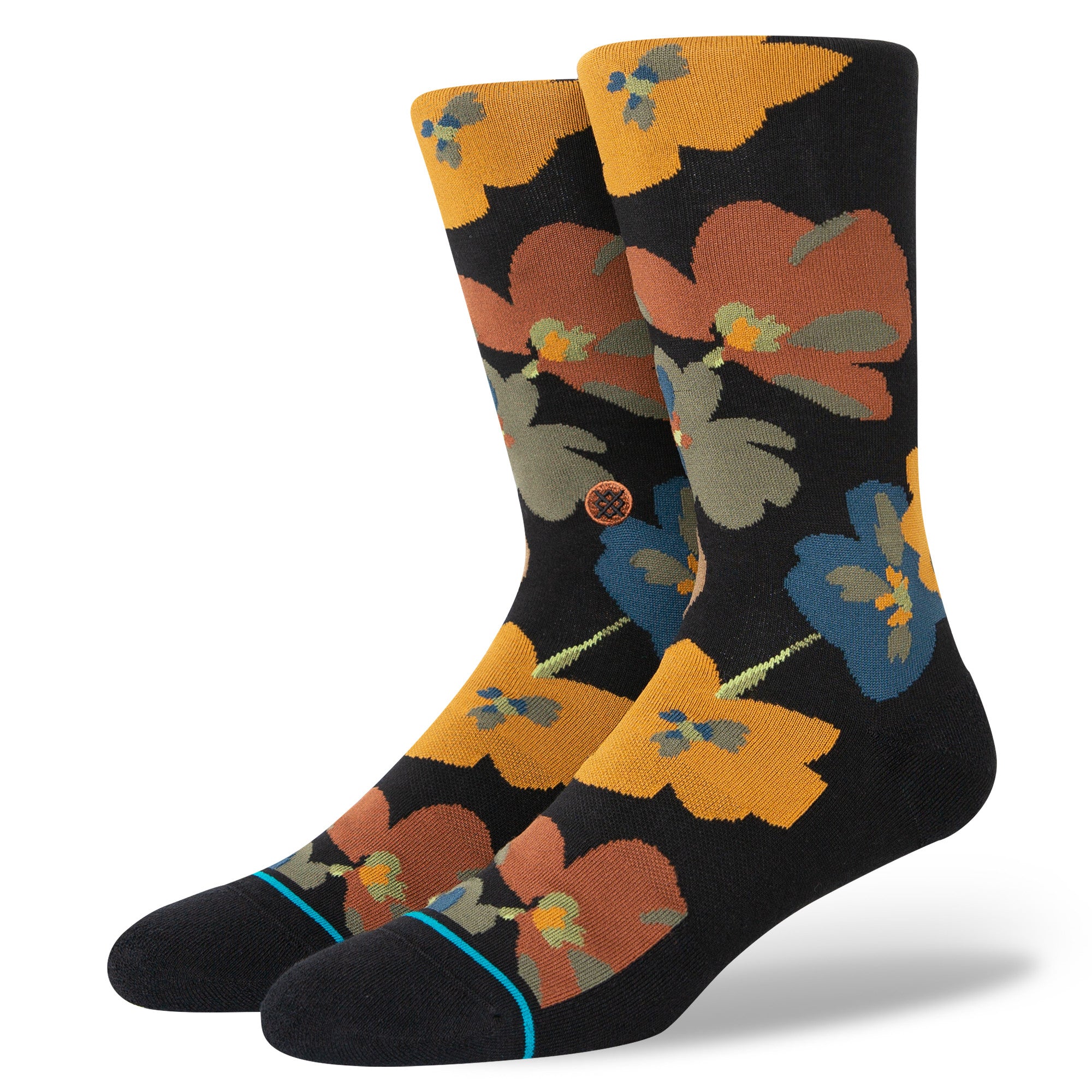 Stance First Bloom Sock in Black - M I L O S P O R T