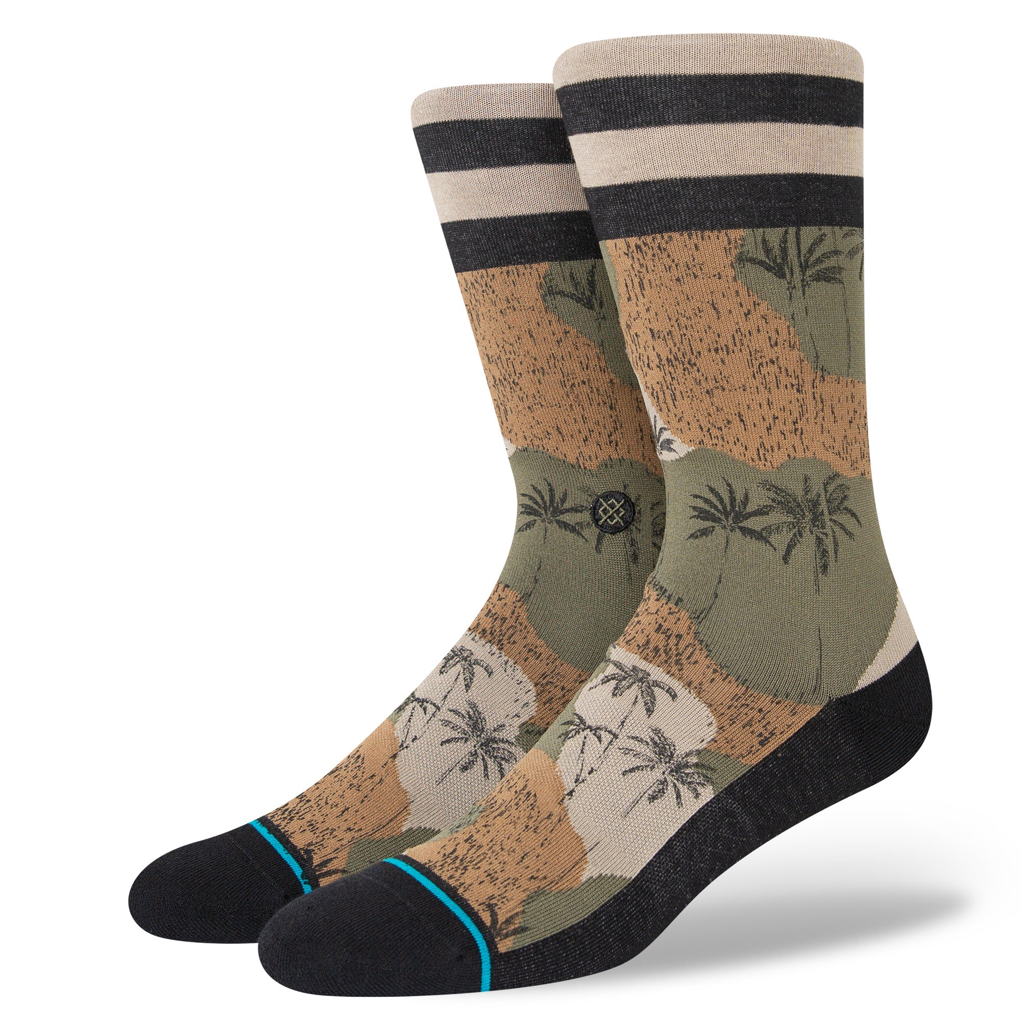 Stance Hidden Palm Sock in Green - M I L O S P O R T