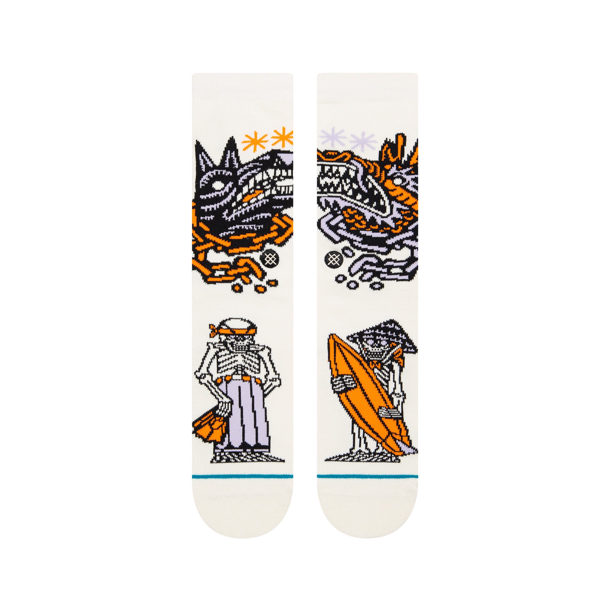Stance Dj Clash Sock in Offwhite - M I L O S P O R T