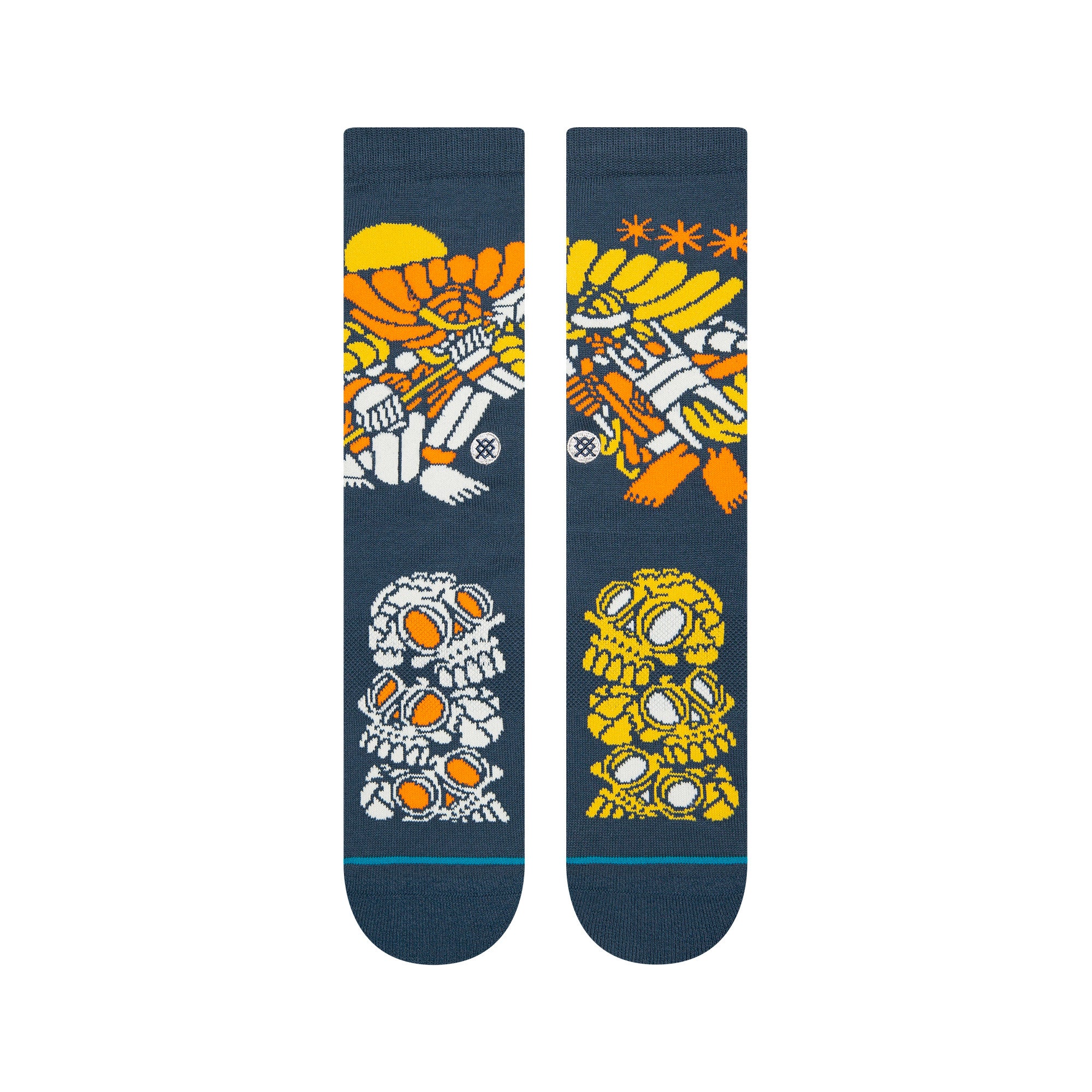 Stance Dj Warrior Sock in Blue - M I L O S P O R T