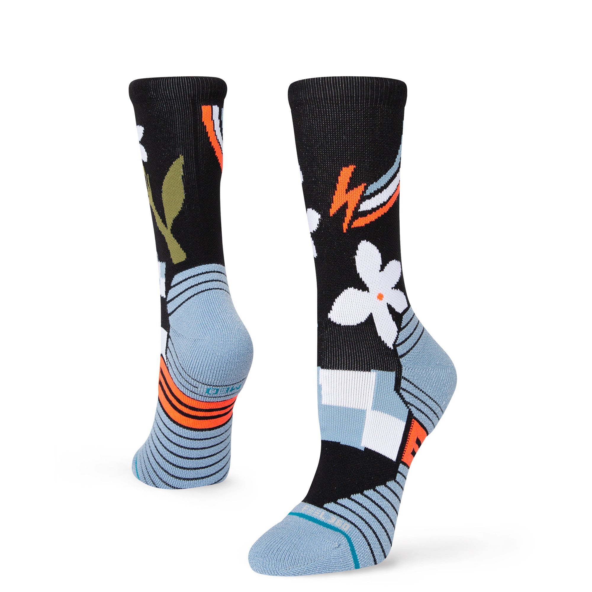 Stance Brickyard Race Crew Sock in Black - M I L O S P O R T