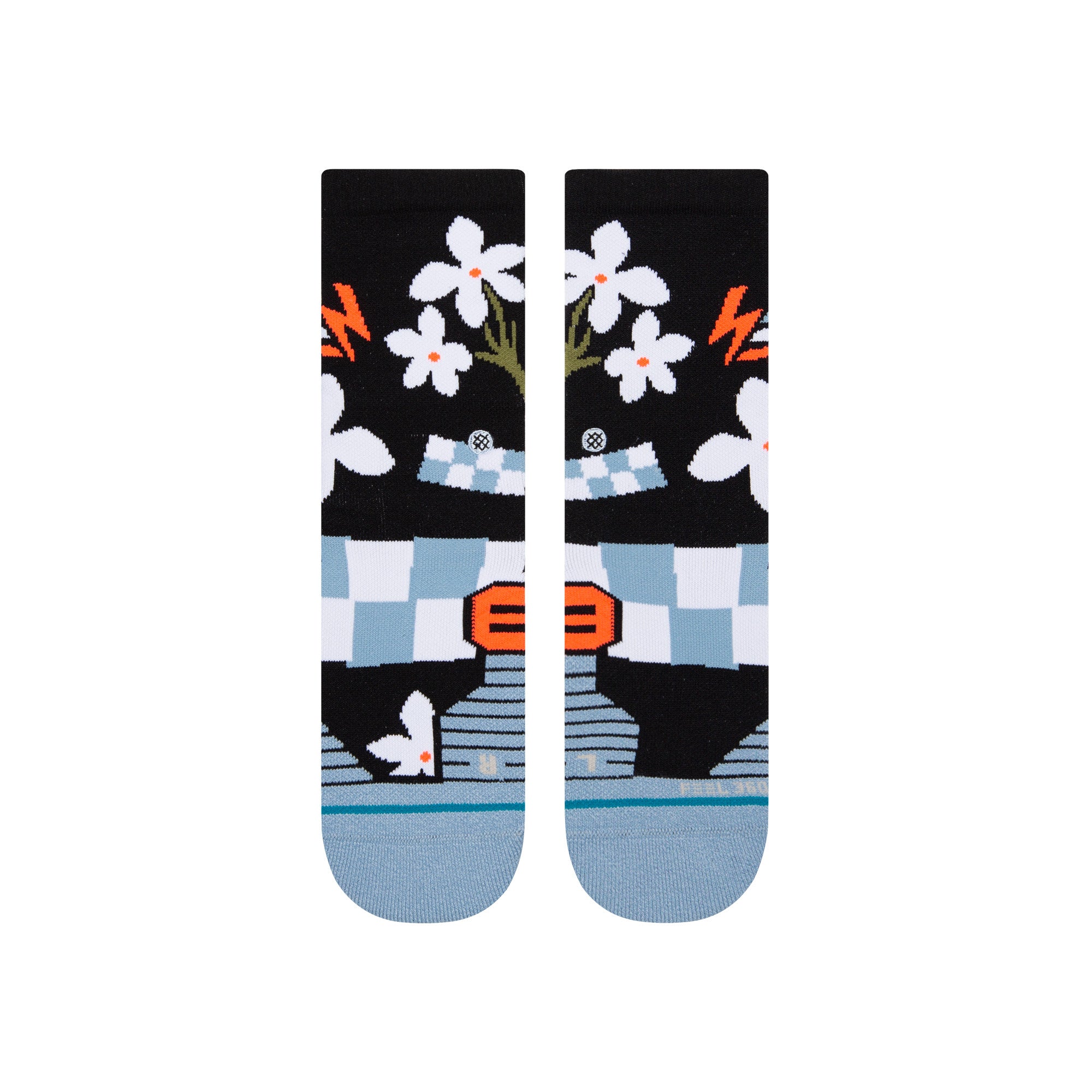 Stance Brickyard Race Crew Sock in Black - M I L O S P O R T