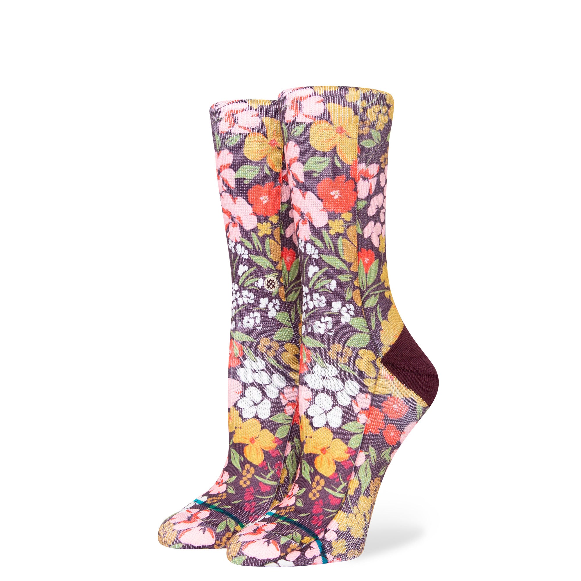 Stance Ditz Crew Sock in Burgundy - M I L O S P O R T