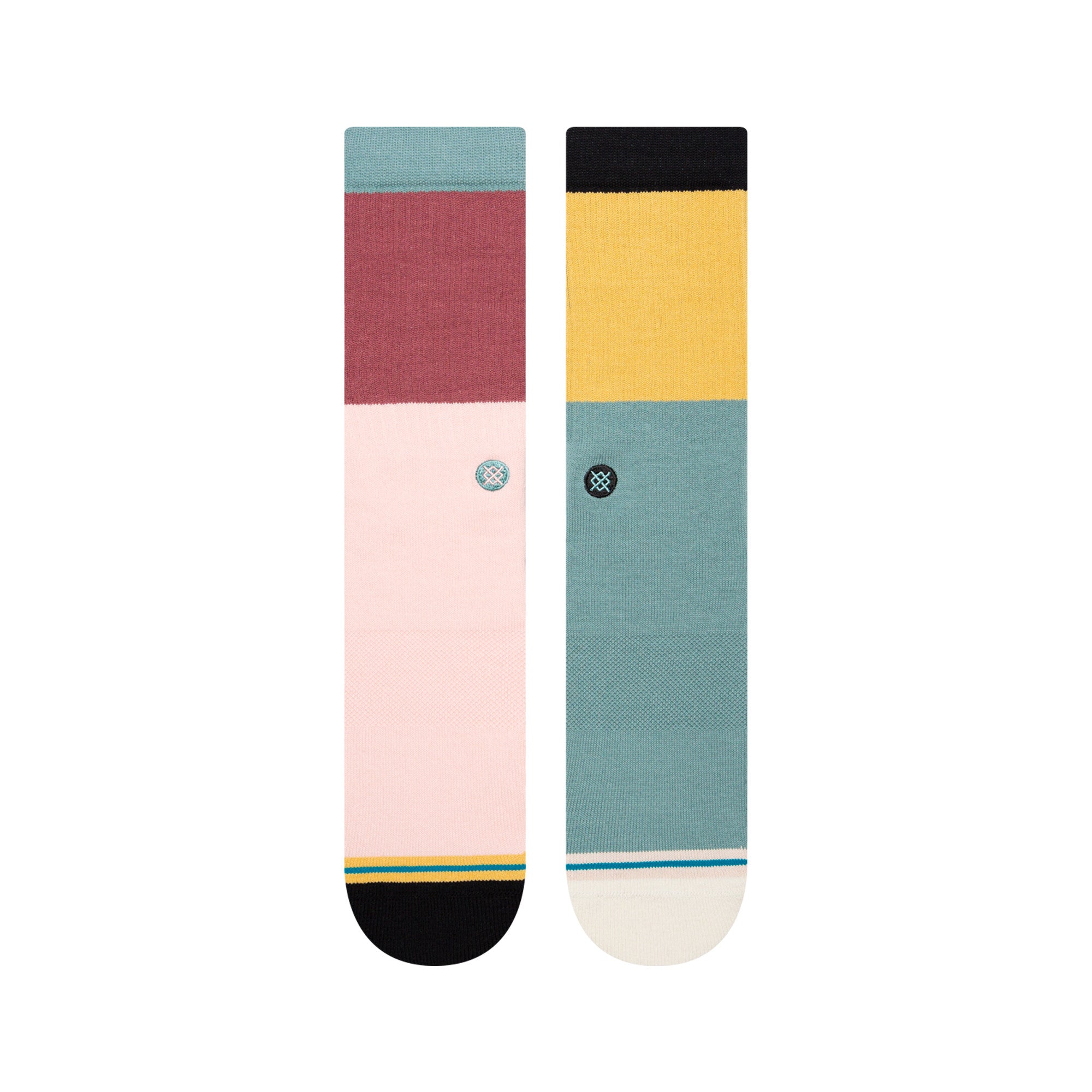 Stance Blocked Crew Sock in Multi Color - M I L O S P O R T