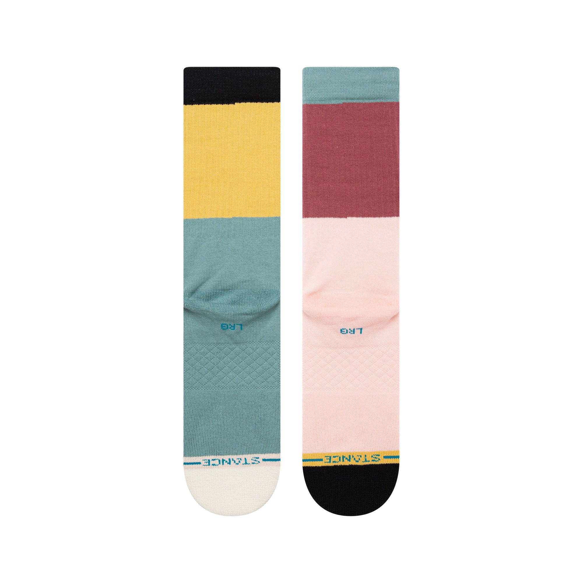 Stance Blocked Crew Sock in Multi Color - M I L O S P O R T