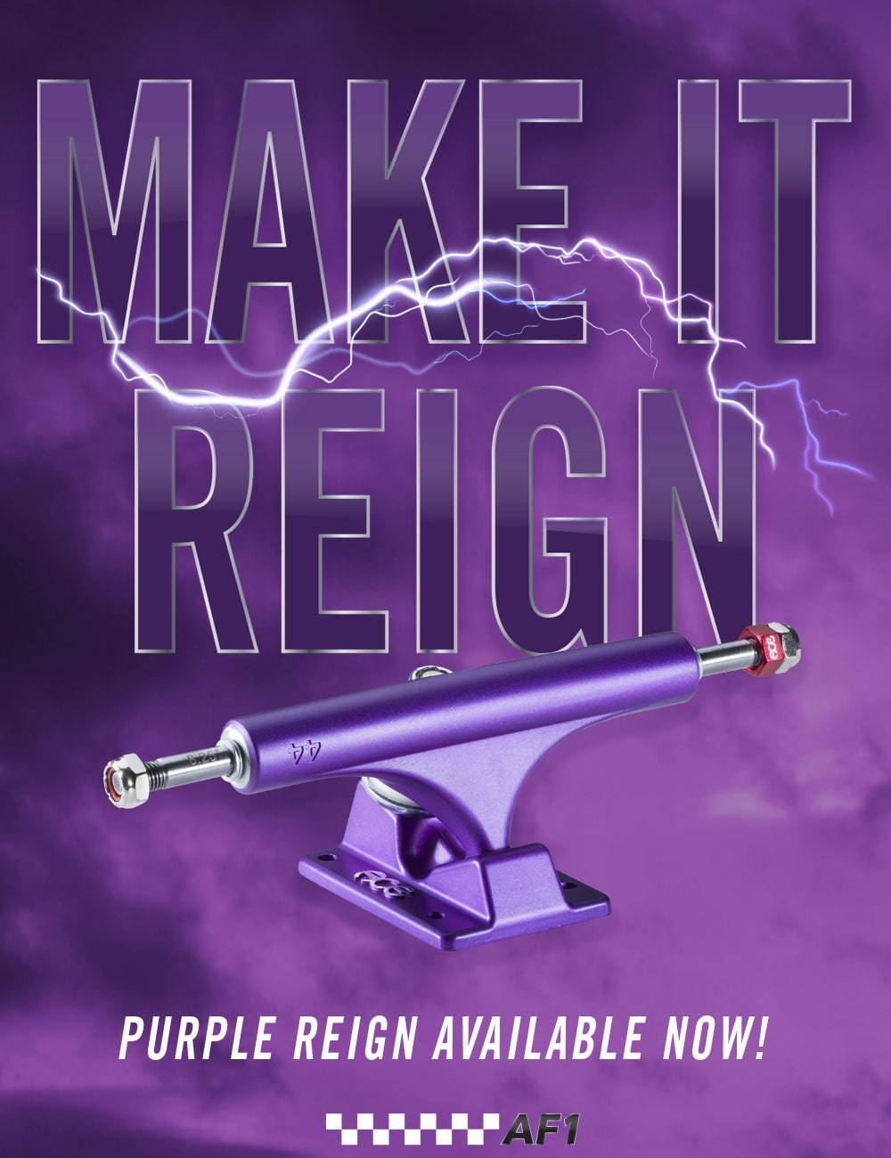 Ace AF1 Skate Trucks in Purple Reign - M I L O S P O R T