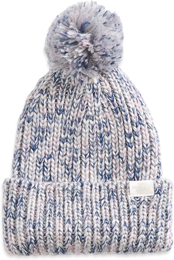 The North Face Cozy Chunky Beanie in TNF Light Grey Heather and Multi Color 2023 - M I L O S P O R T