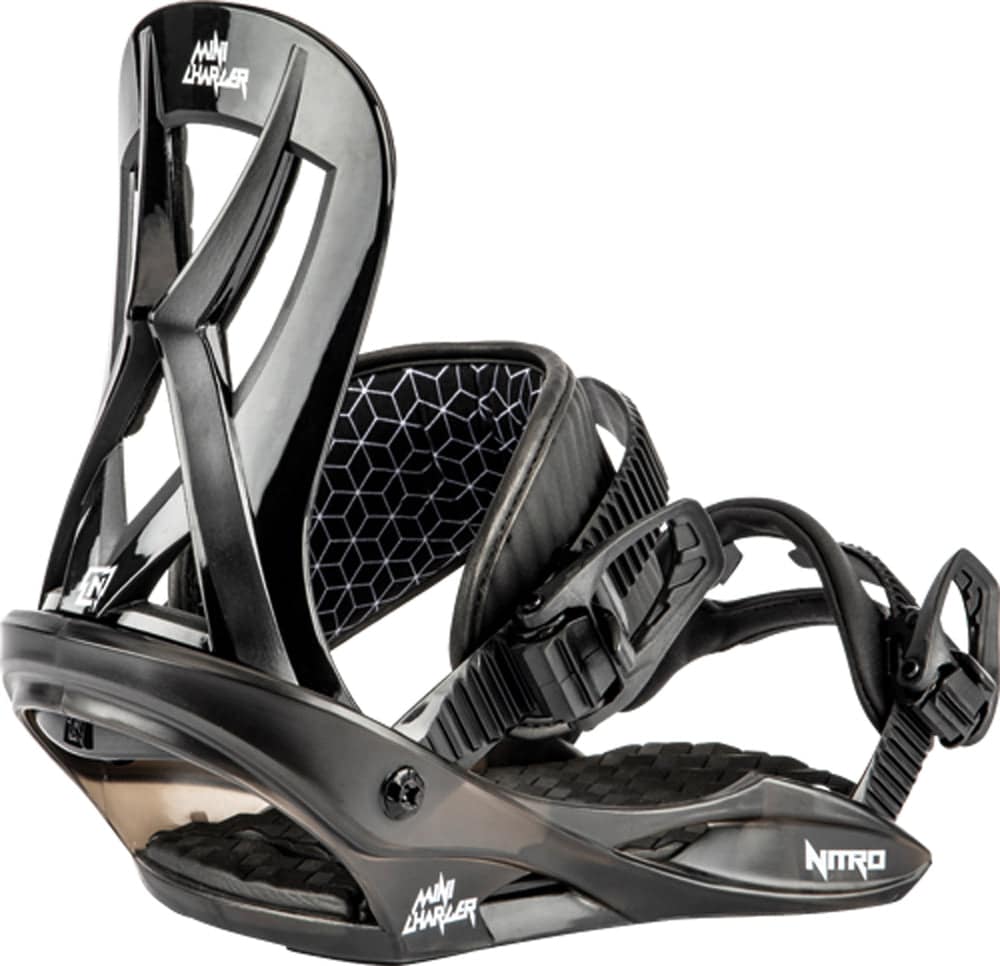 Nitro Mini Charger Kids Snowboard Bindings in Black 2024 - M I L O S P O R T