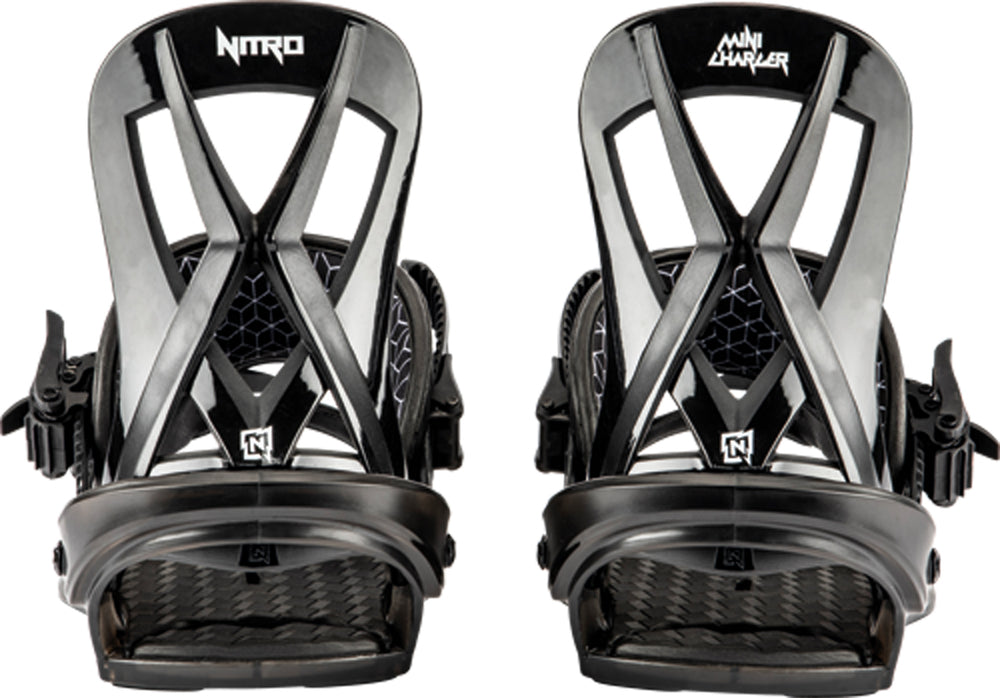 Nitro Mini Charger Kids Snowboard Bindings in Black 2024 - M I L O S P O R T