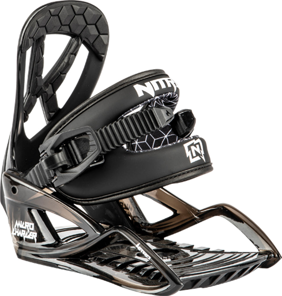 Nitro Micro Charger Kids Snowboard Bindings in Black 2024 - M I L O S P O R T