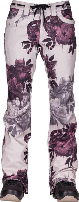 L1 Heartbreaker Twill Womens Snow Pant in Ghosted Print 2023 - M I L O S P O R T