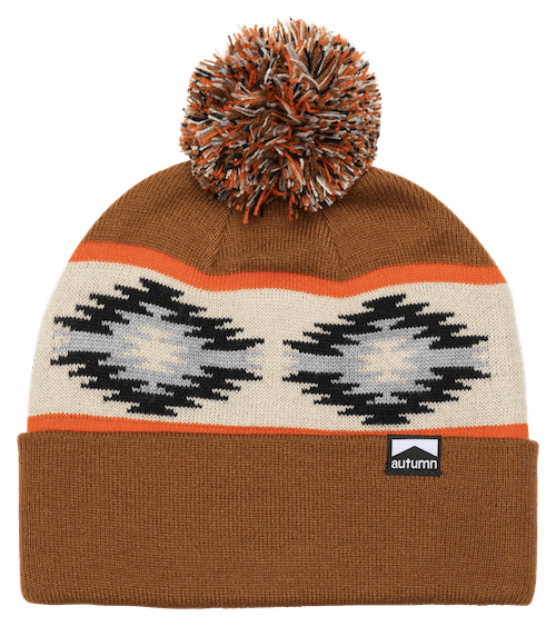 Autumn Blanket Beanie In Brown - M I L O S P O R T