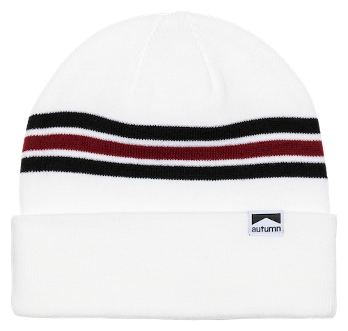 Autumn Bold Stripe In Beanie White - M I L O S P O R T