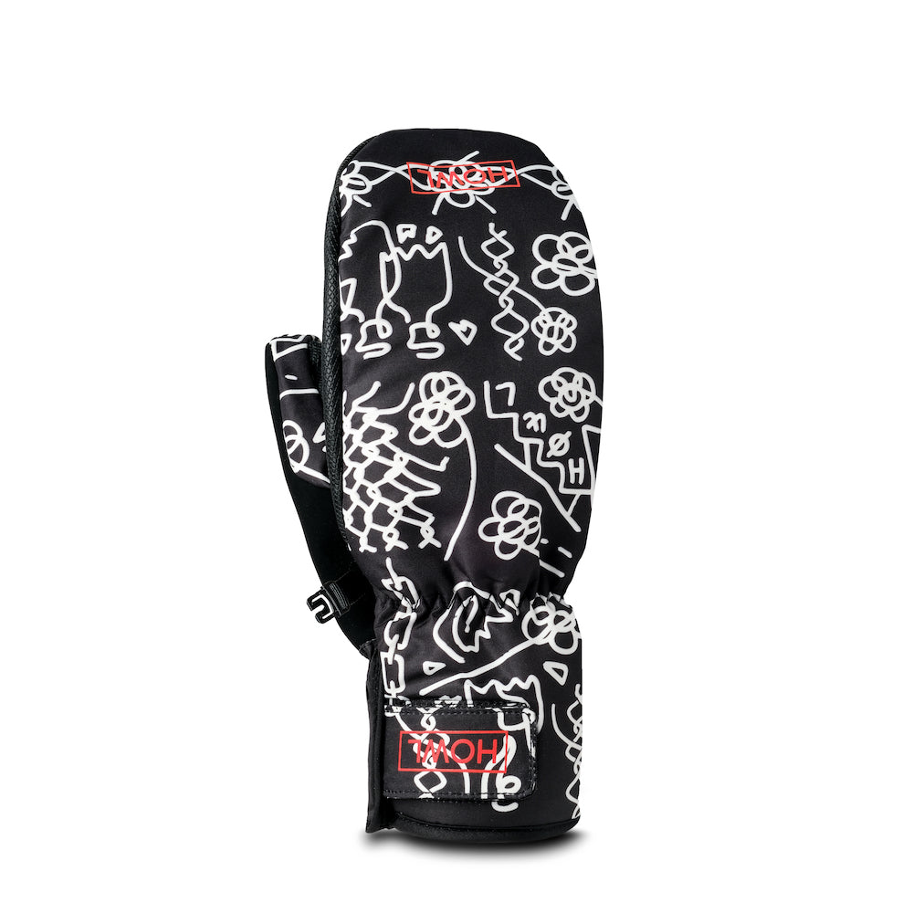 Howl Flyweight Mitt in Black - Flash Art (David Lebicar) 2023 - M I L O S P O R T