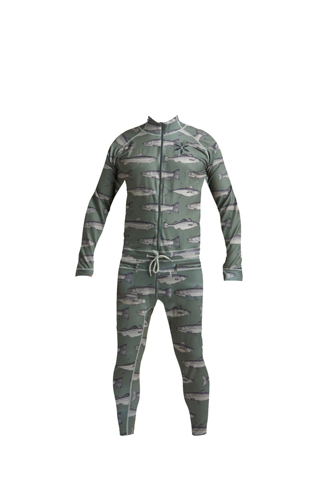 Airblaster Hoodless Ninja Suit in Olive Fish 2023 - M I L O S P O R T