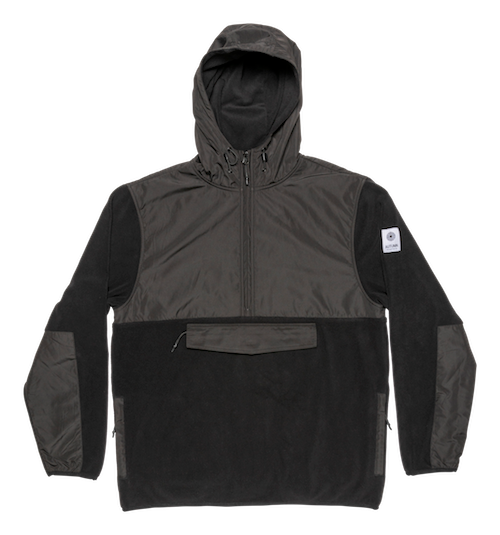 Autumn Horizon Hooded Fleece In Black - M I L O S P O R T