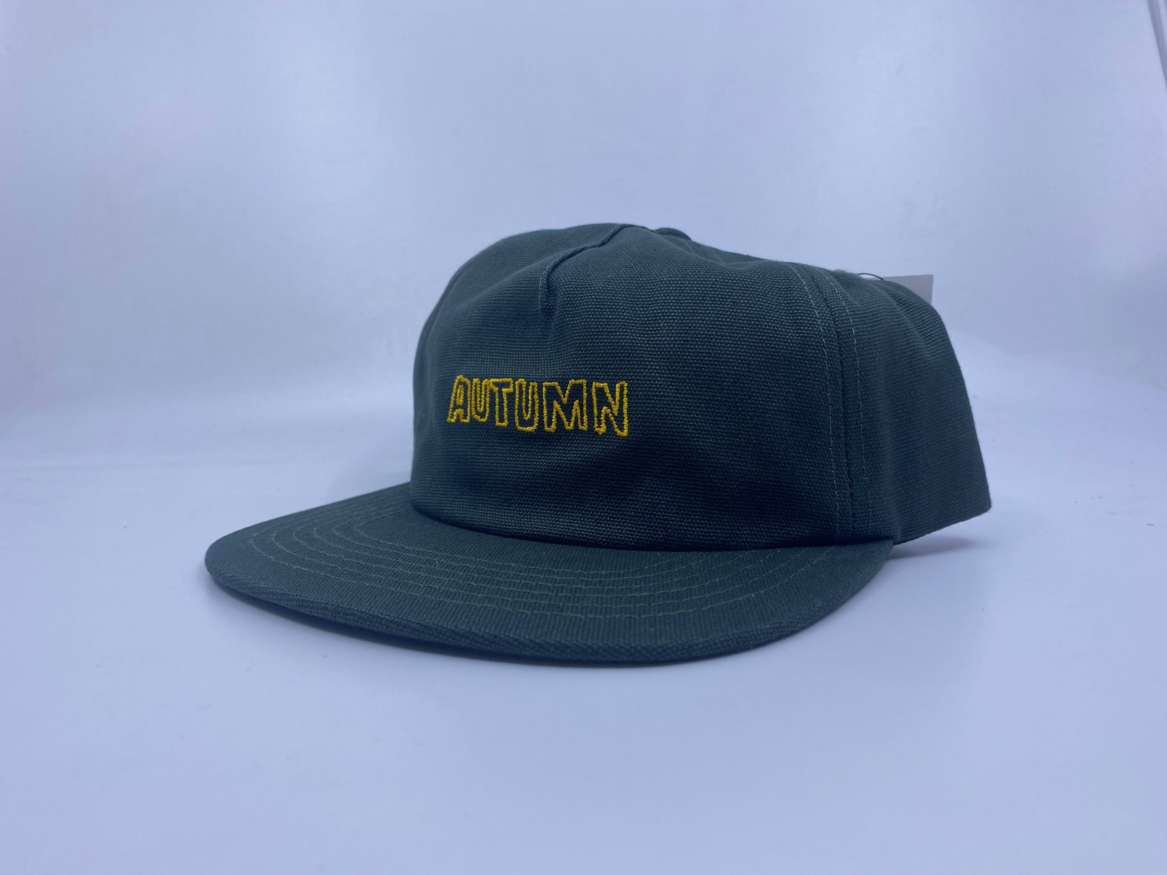 Autumn 5 Panel Twill Snapback Hat in Dark Green - M I L O S P O R T
