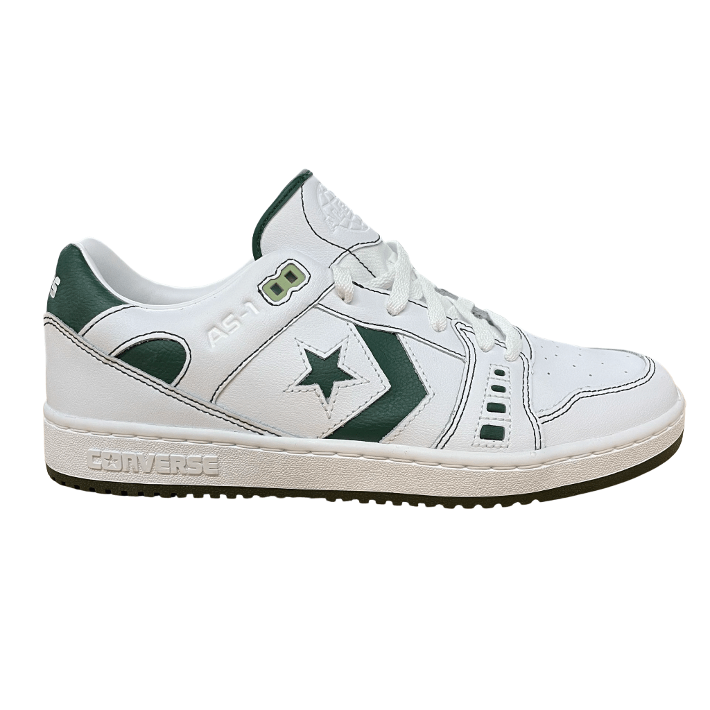 Converse AS-1 Pro Ox Skate Shoe in White/Fir - M I L O S P O R T