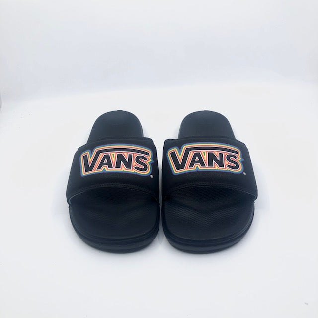 Vans La Costa Slides in Pride and Black - M I L O S P O R T