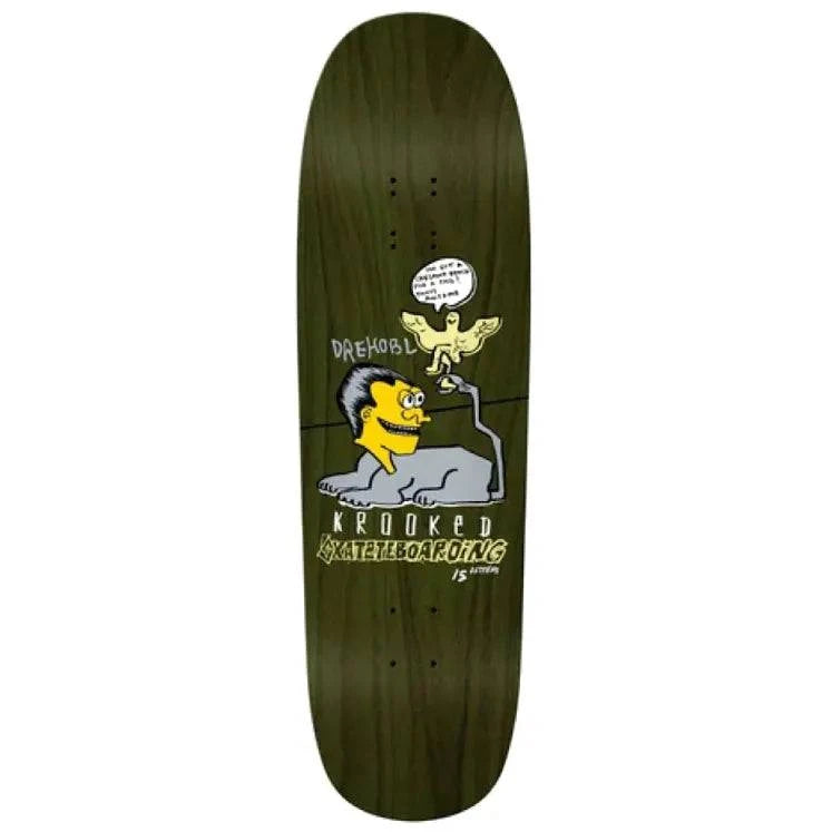 Krooked Drehobl Cresant Skateboard Deck in 9.25" - M I L O S P O R T
