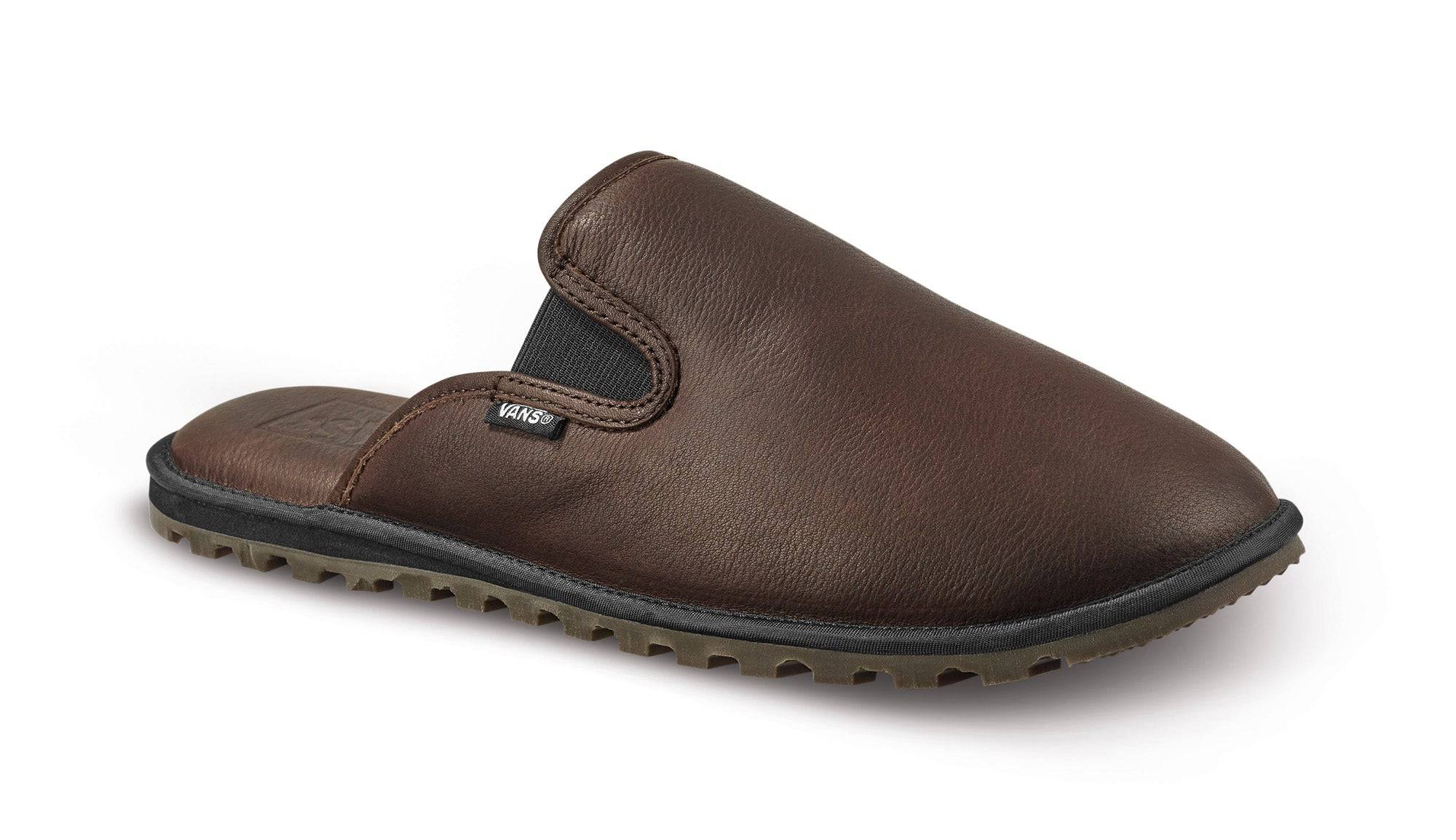 2022 Vans Mountain Mule Snow Slipper in Brown Leather Baldface Color - M I L O S P O R T