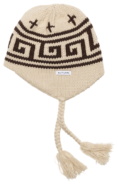 Autumn Niseko Ear Flap Beanie In Natural - M I L O S P O R T