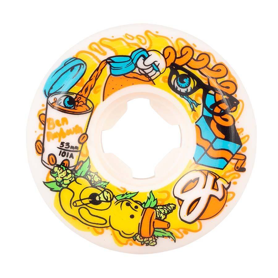 OJ Wheels 53mm Ben Raybourn Honey Elite Hardline 101a Skate Wheels - M I L O S P O R T