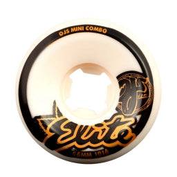 OJ Wheels 56mm Elite White Mini Combo 101a Skate Wheel - M I L O S P O R T