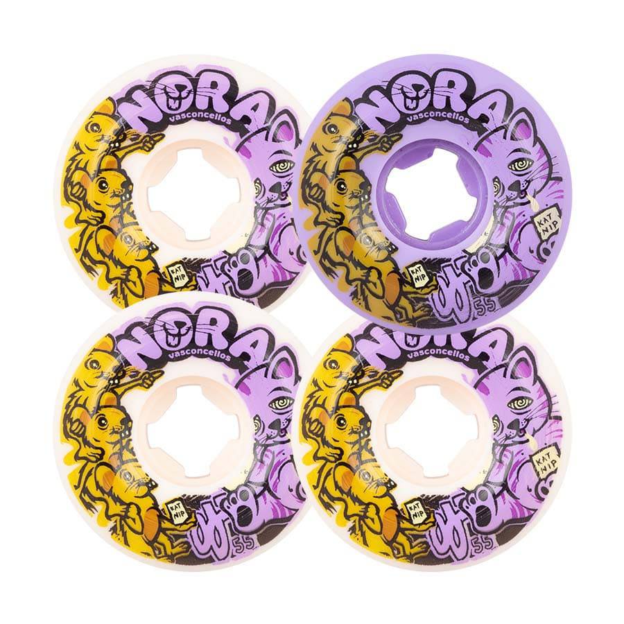 OJ Wheels 55mm Noras Revenge Elite Mix Up Universals 101a Skate Wheels - M I L O S P O R T