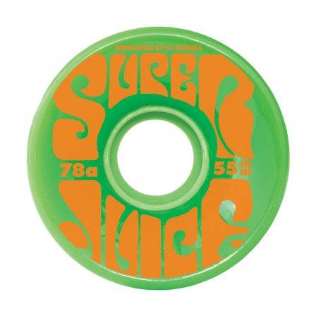 OJ Wheels 55mm Mini Super Juice Skate Wheels in Green 78a - M I L O S P O R T