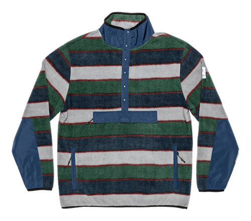 Autumn Orb Half Snap Fleece In Prep Stripe - M I L O S P O R T