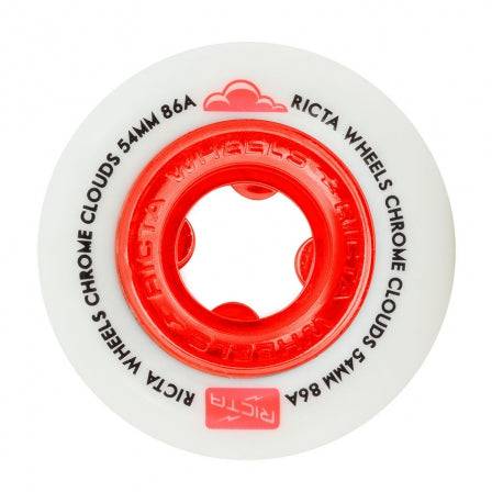 Ricta CORED Clouds in Red in 86A Skate Wheels - M I L O S P O R T