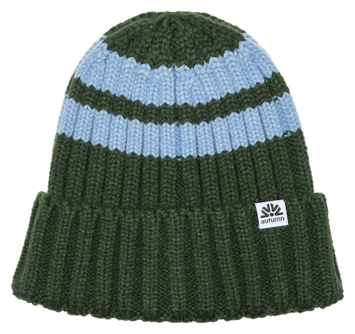 Autumn Rugby Beanie In Dark Green - M I L O S P O R T