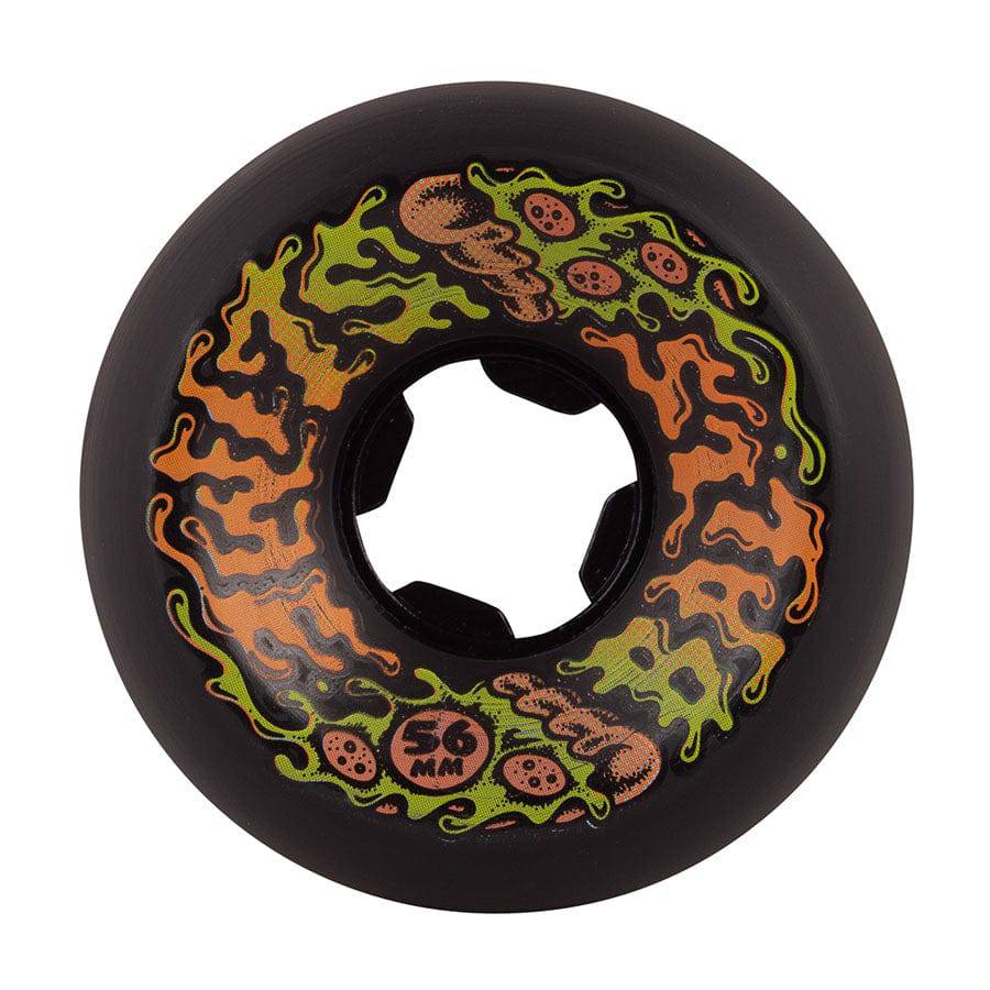 OJ Wheels 56mm Pukaroni Vomit Mini Black Skate Wheels in 97a Slime Balls - M I L O S P O R T