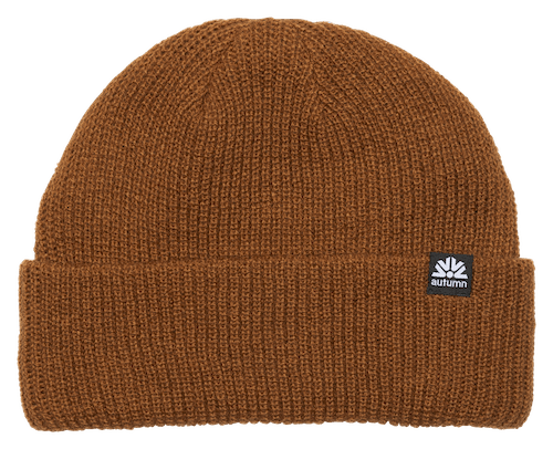 Autumn Simple Beanie In Work Brown - M I L O S P O R T