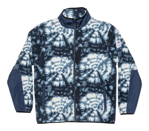 Autumn Solstice Full Zip Fleece In Shibori Tie Dye - M I L O S P O R T
