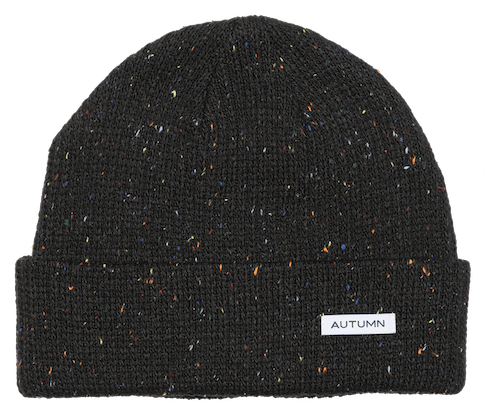 Autumn Speckled Beanie In Black - M I L O S P O R T