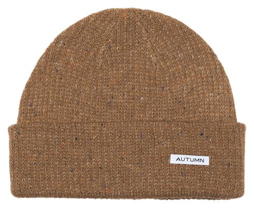 Autumn Speckled Beanie In Work Brown - M I L O S P O R T